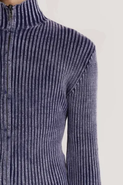 Jaded London *Blue Lucid Knit Track Top