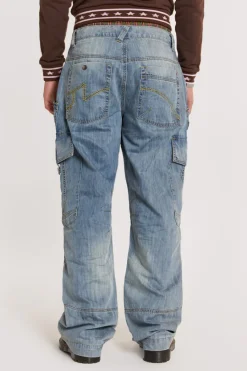 Jaded London Cargo Pants*Blue Millennium Cargo Jeans