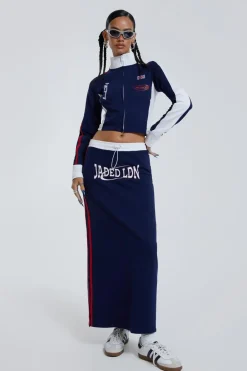 Jaded London Maxi Skirts*Blueprint Jersey Maxi Skirt With Toggle Detail