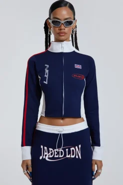 Jaded London Long Sleeve Tops*Blueprint Track Jacket With Full Zip