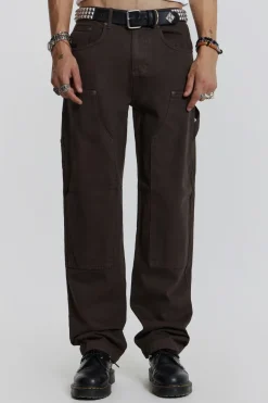 Jaded London Jeans*Brown Carpenter Jeans In Skate Fit