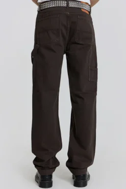 Jaded London Jeans*Brown Carpenter Jeans In Skate Fit