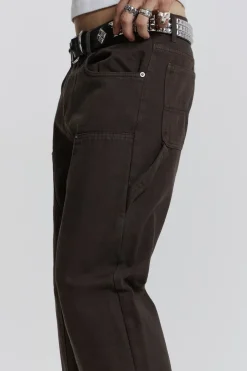 Jaded London Jeans*Brown Carpenter Jeans In Skate Fit