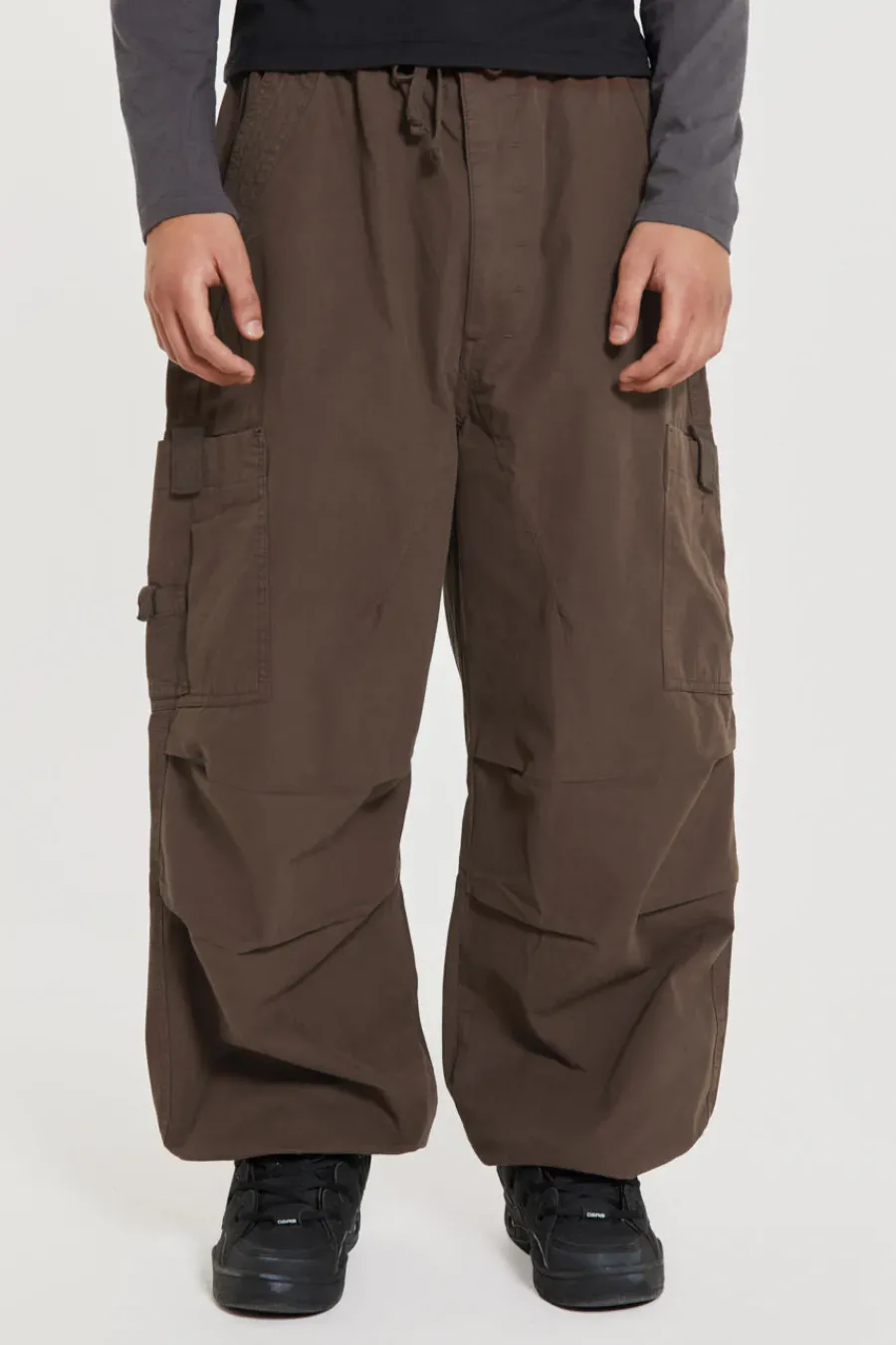 Jaded London Parachute Pants*Brown Parachute Cargo Pants