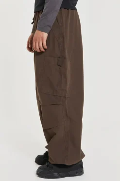 Jaded London Parachute Pants*Brown Parachute Cargo Pants