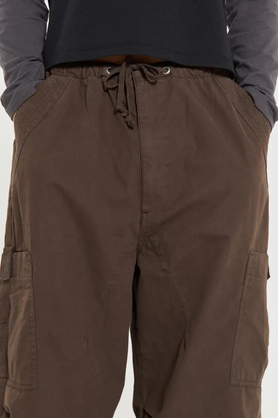 Jaded London Parachute Pants*Brown Parachute Cargo Pants