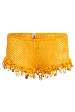 Jaded London New In Beach & Swimwear*Canary Knit Shorts With Beaded Trim