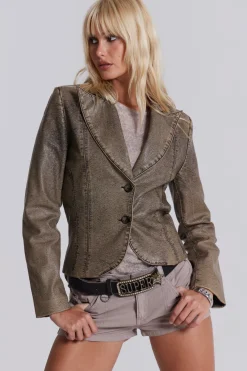 Jaded London *Cannon Faux Leather Jacket