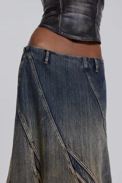 Jaded London Maxi Skirts*Celadon Denim Maxi Skirt