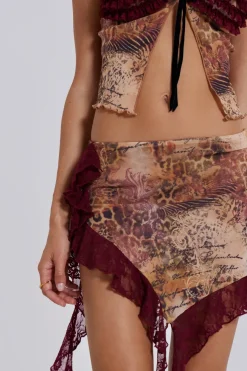 Jaded London *Celestia Lace Mini Skirt