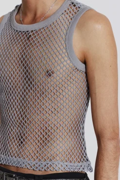 Jaded London Vests*Chain Grey Vest