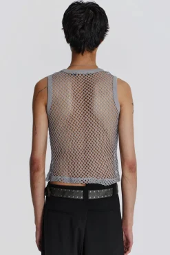 Jaded London Vests*Chain Grey Vest
