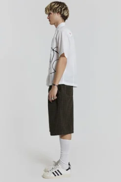 Jaded London Jorts & Shorts*Charcoal Check Fairway Shorts