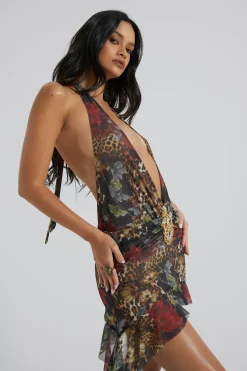 Jaded London Mini Dresses*Cindy Plunge Mini Dress