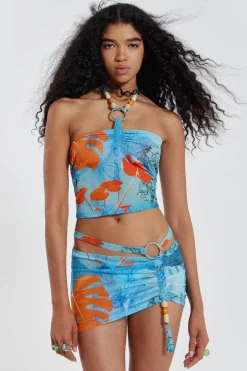 Jaded London *Cora Halterneck Mesh Top