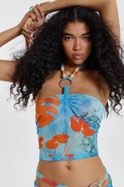 Jaded London *Cora Halterneck Mesh Top