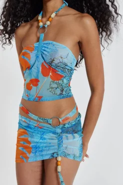 Jaded London *Cora Halterneck Mesh Top