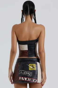 Jaded London *Daytona Vegan Leather Corset Top