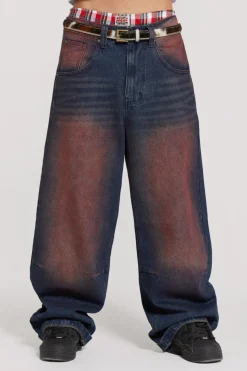 Jaded London Colossus Jeans*Deep Red Colossus Jeans