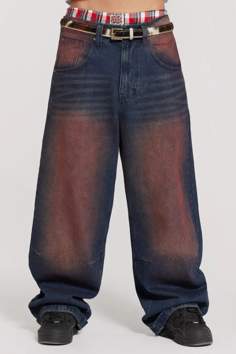 Jaded London Colossus Jeans*Deep Red Colossus Jeans