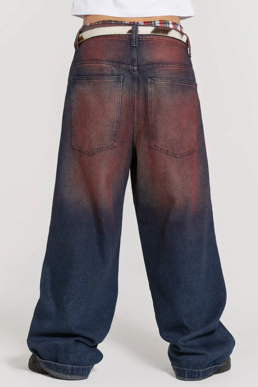 Jaded London Colossus Jeans*Deep Red Colossus Jeans