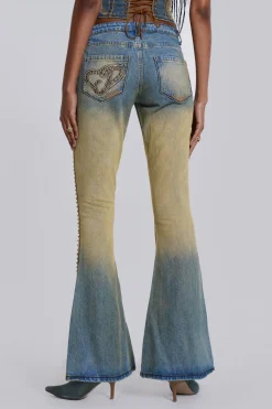 Jaded London Jeans*Demure Studded Flared Jeans