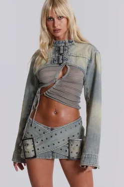 Jaded London *Denim Assassin Micro Mini Skirt