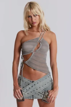 Jaded London *Denim Assassin Micro Mini Skirt