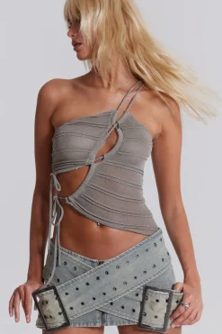 Jaded London *Denim Assassin Micro Mini Skirt