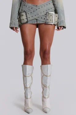 Jaded London *Denim Assassin Micro Mini Skirt