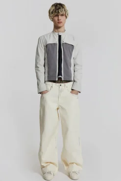 Jaded London Colossus Jeans*Dirty White Colossus Baggy Jeans