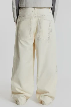 Jaded London Colossus Jeans*Dirty White Colossus Baggy Jeans