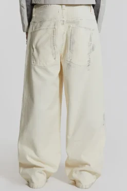 Jaded London Colossus Jeans*Dirty White Colossus Baggy Jeans