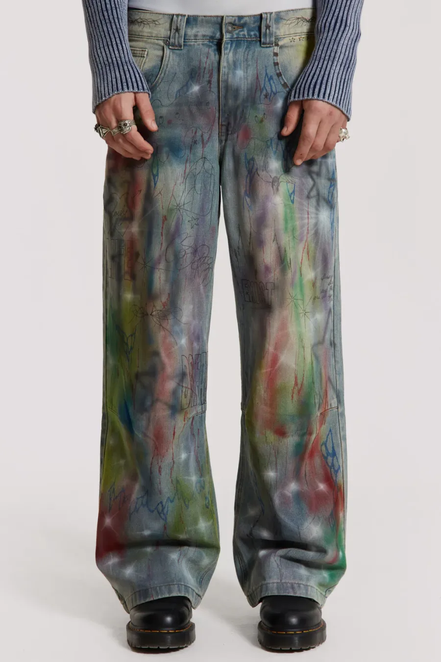 Jaded London Jeans*Drifting Through Space Baggy Jeans