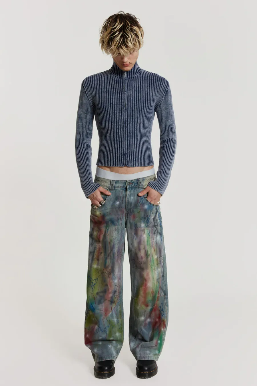 Jaded London Jeans*Drifting Through Space Baggy Jeans