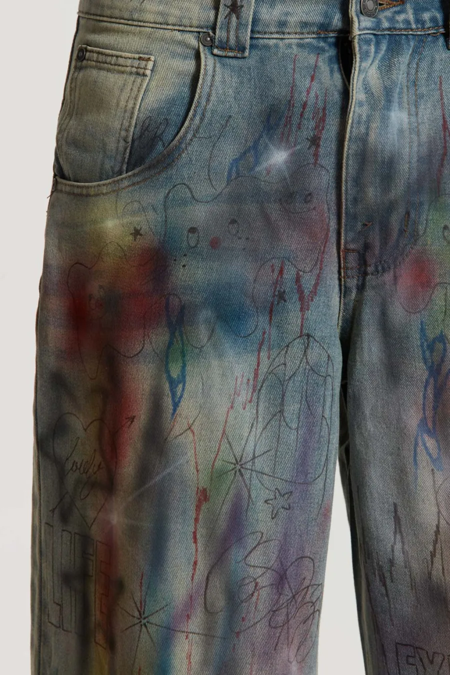 Jaded London Jeans*Drifting Through Space Baggy Jeans