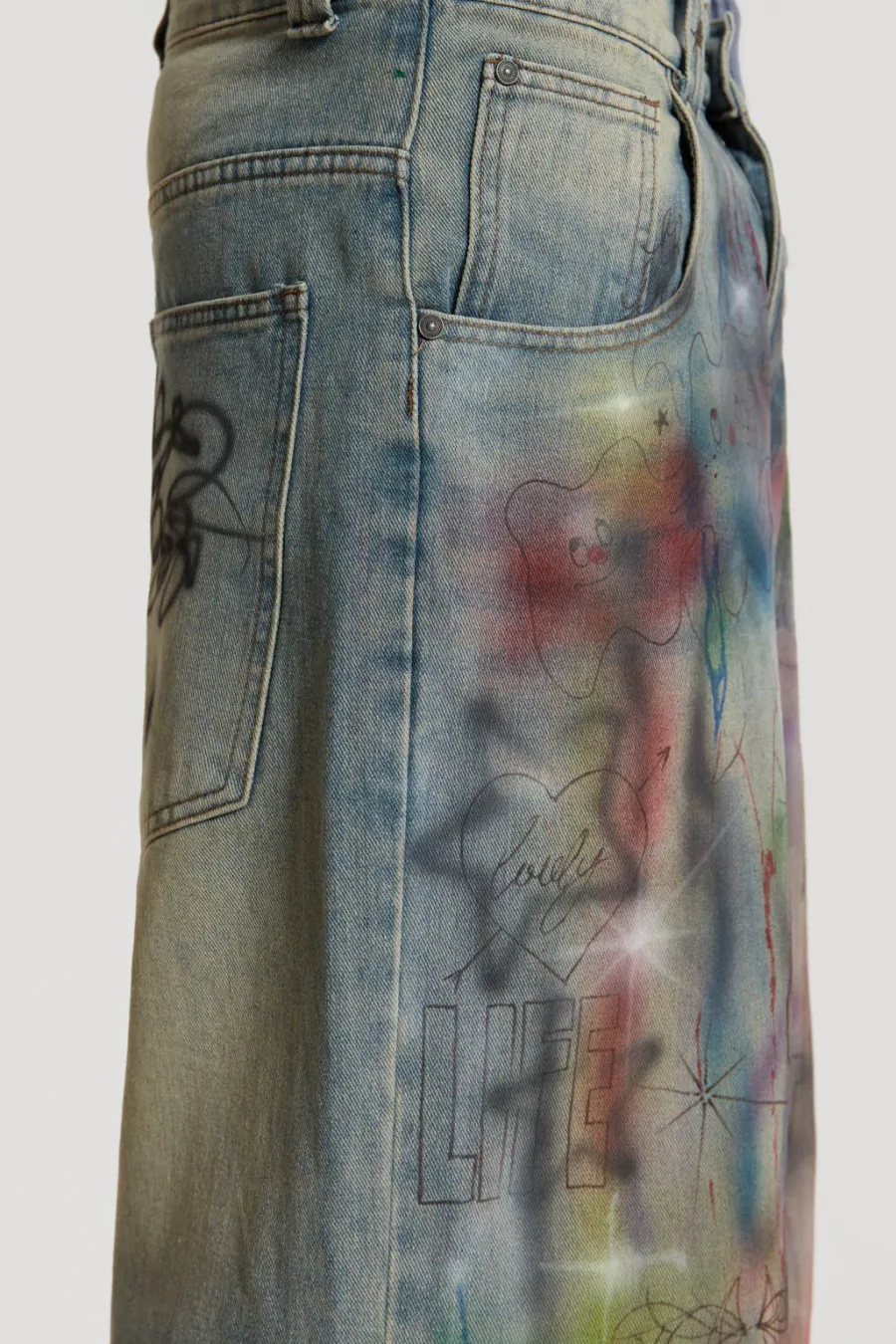 Jaded London Jeans*Drifting Through Space Baggy Jeans