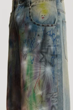 Jaded London Jeans*Drifting Through Space Baggy Jeans