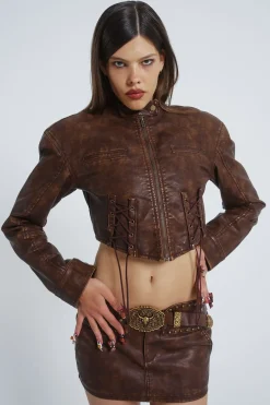 Jaded London *Easy Rider Faux Leather Jacket