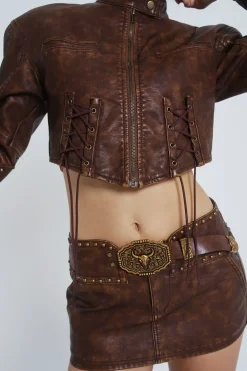 Jaded London *Easy Rider Faux Leather Jacket