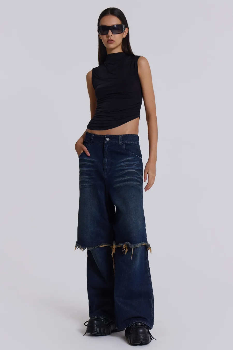 Jaded London Jeans*Evo Double Layered Jeans
