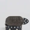 Jaded London *First Class Black Leather Belt