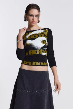 Jaded London Long Sleeve Tops*Genetta Ribbed Top