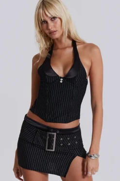 Jaded London *Girlfriend Belted Mini Skirt