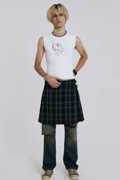 Jaded London Jeans*Green Check Mini Fraser Kilt