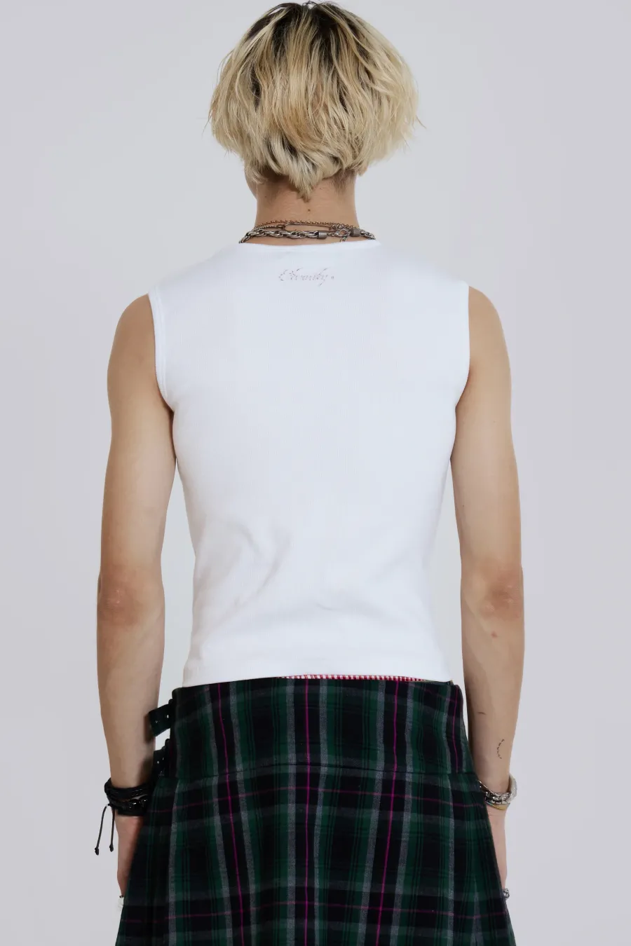 Jaded London Jeans*Green Check Mini Fraser Kilt