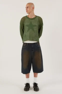 Jaded London Knitwear*Green Nebula Jumper