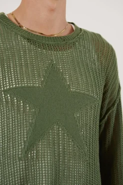 Jaded London Knitwear*Green Nebula Jumper