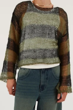 Jaded London Knitwear*Green Nirvana Jumper