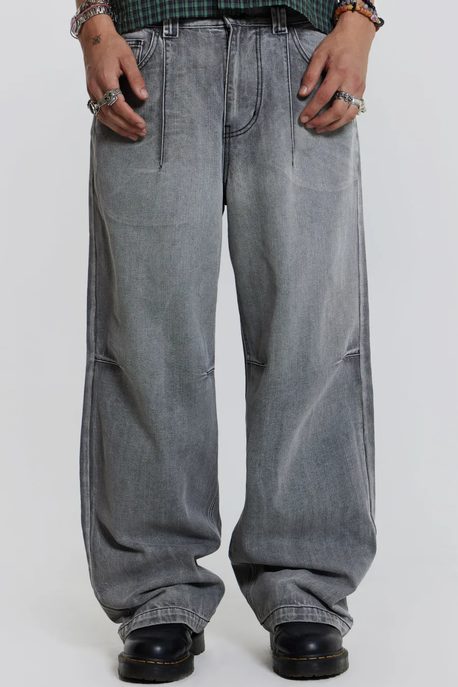 Jaded London Jeans*Grey Acid Razor Jean
